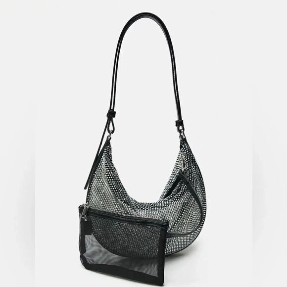 ZARA SPARKLY SHOULDER BAG - Picture 5 of 11